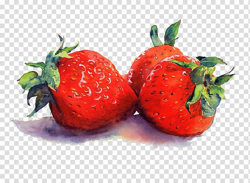 strawberries clipart three