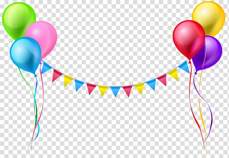 Streamers clipart balloon, Streamers balloon Transparent FREE for