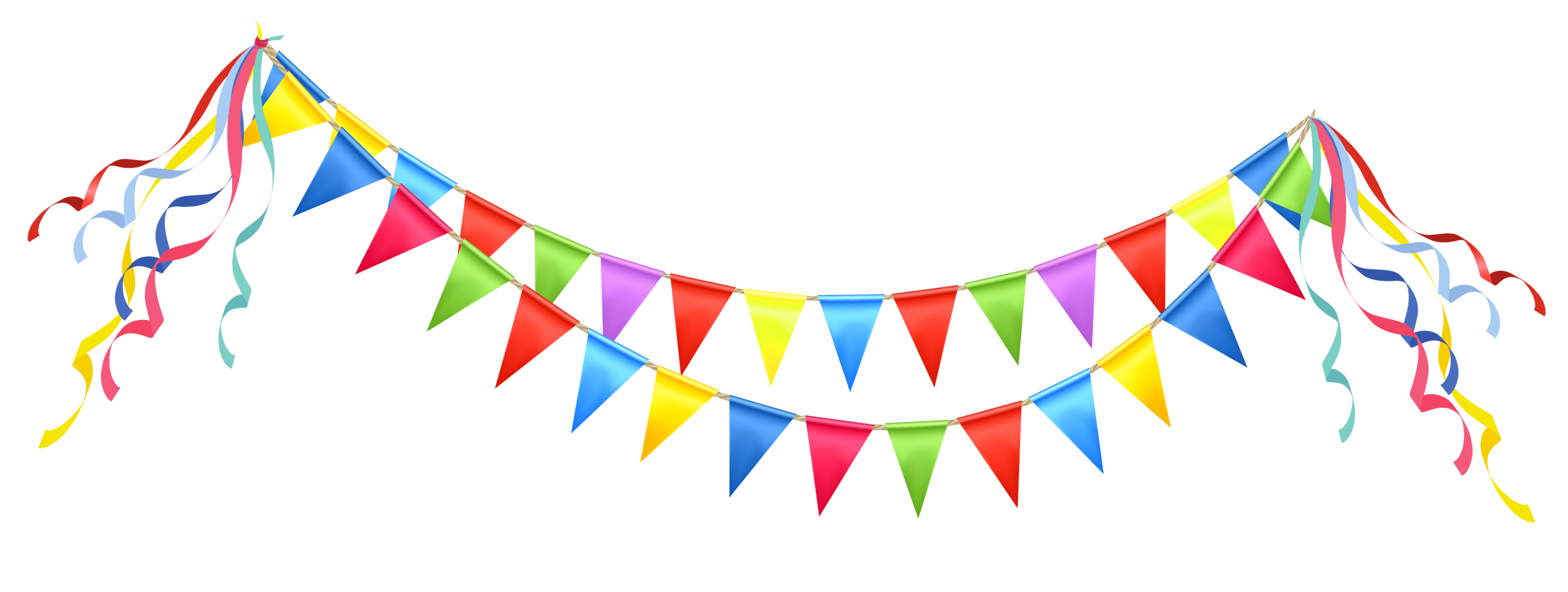 streamers clipart birthday party