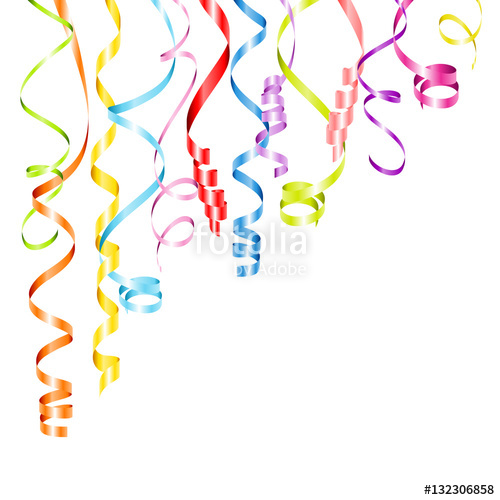Streamers clipart corner. Stock image and royalty
