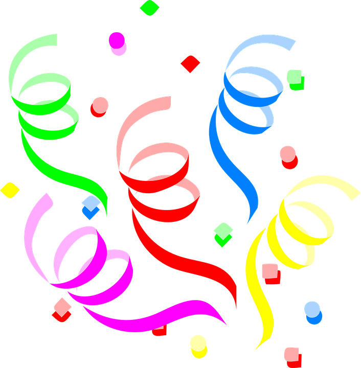 streamers clipart curling ribbon