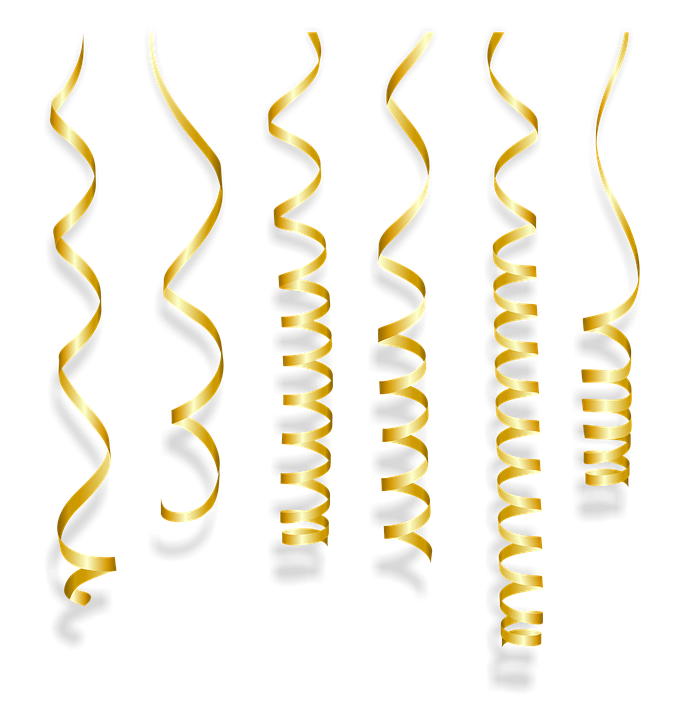 Streamers clipart curly ribbon Streamers curly ribbon 