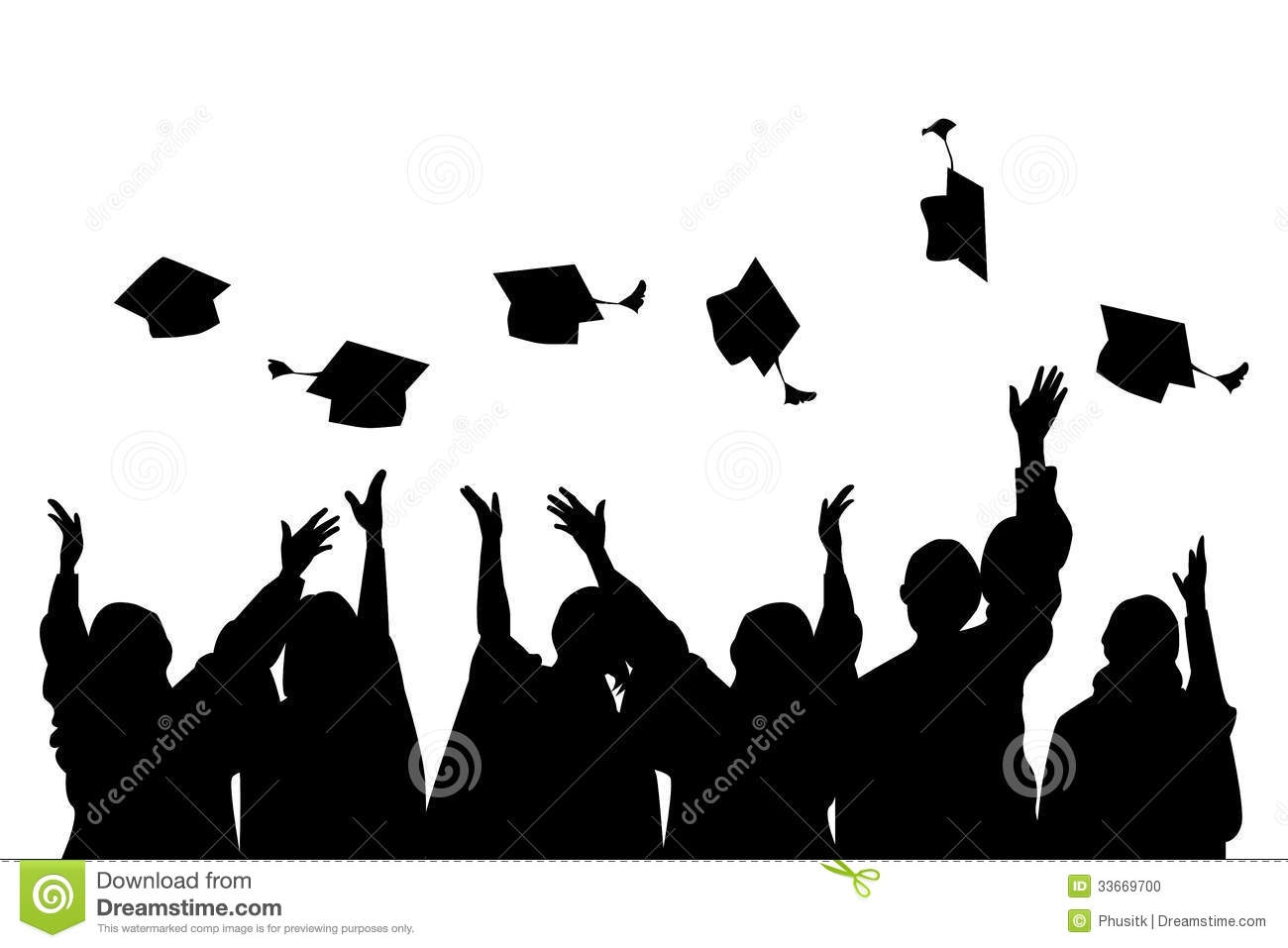 streamers clipart graduation