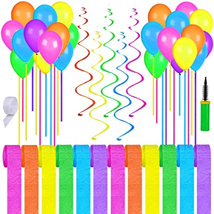 streamers clipart kids party