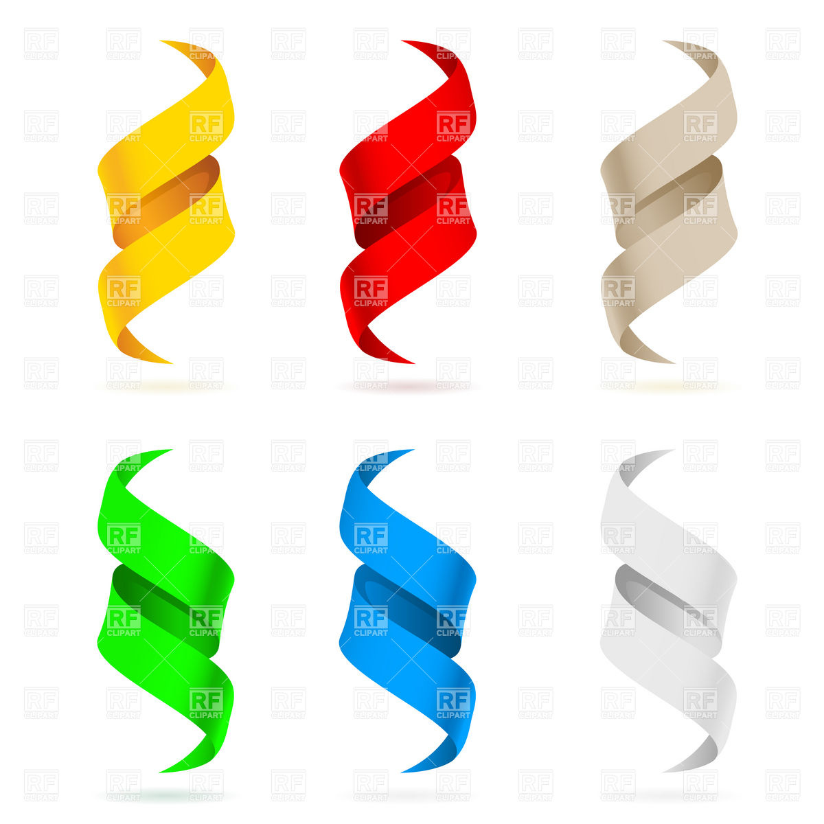 streamers clipart paper