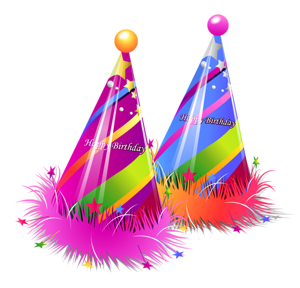 streamers clipart party hat