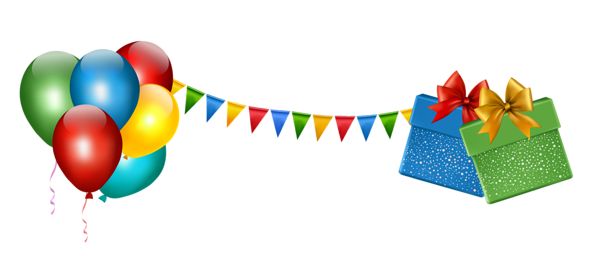 streamers clipart party supply