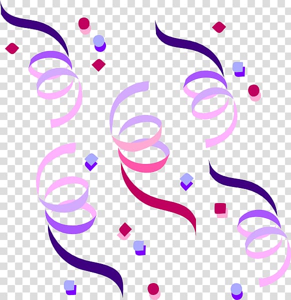 streamers clipart pink streamer