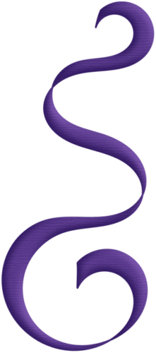 streamers clipart purple