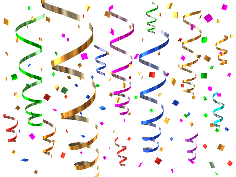 streamers clipart spiral