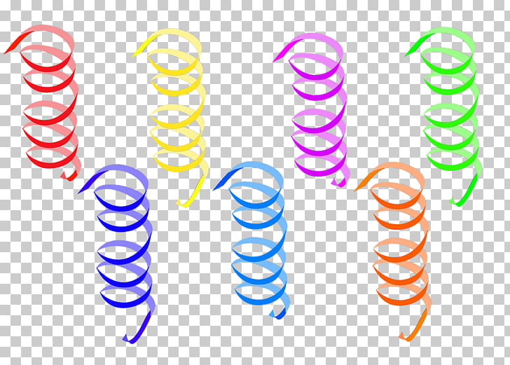 streamers clipart spiral
