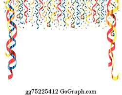 streamers clipart string ribbon