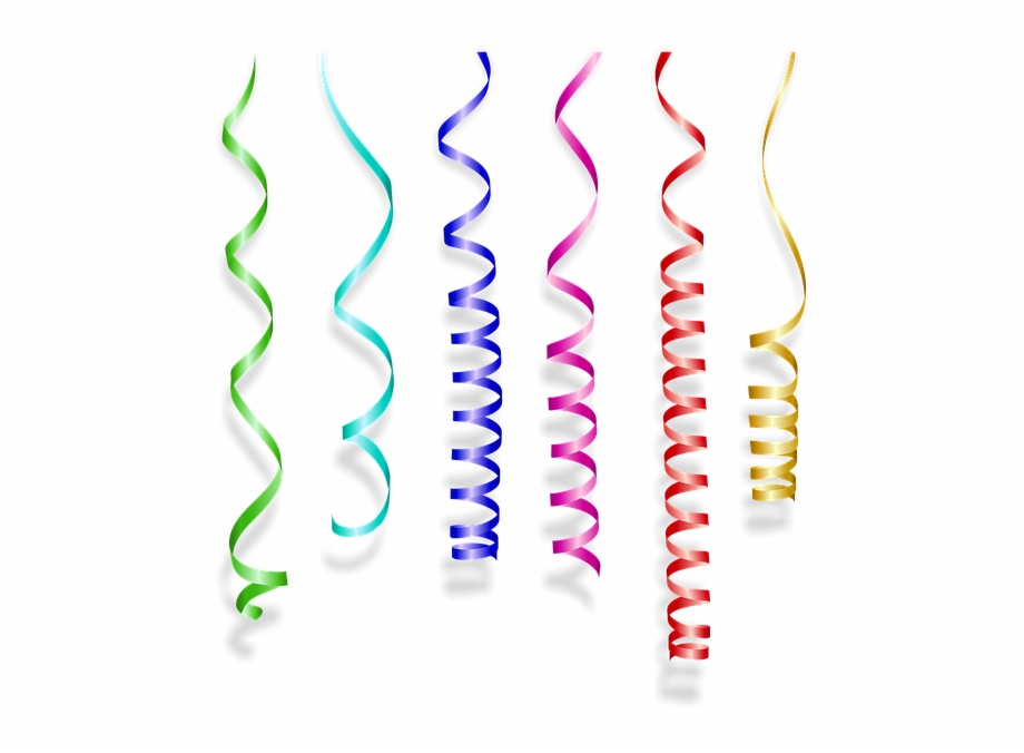 streamers clipart transparent background