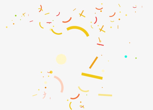 streamers clipart yellow