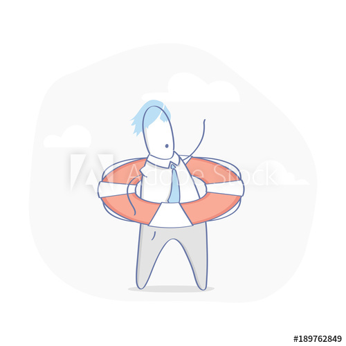 Businessman in trouble with. Stress clipart lot work