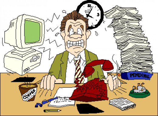 stress clipart office stress
