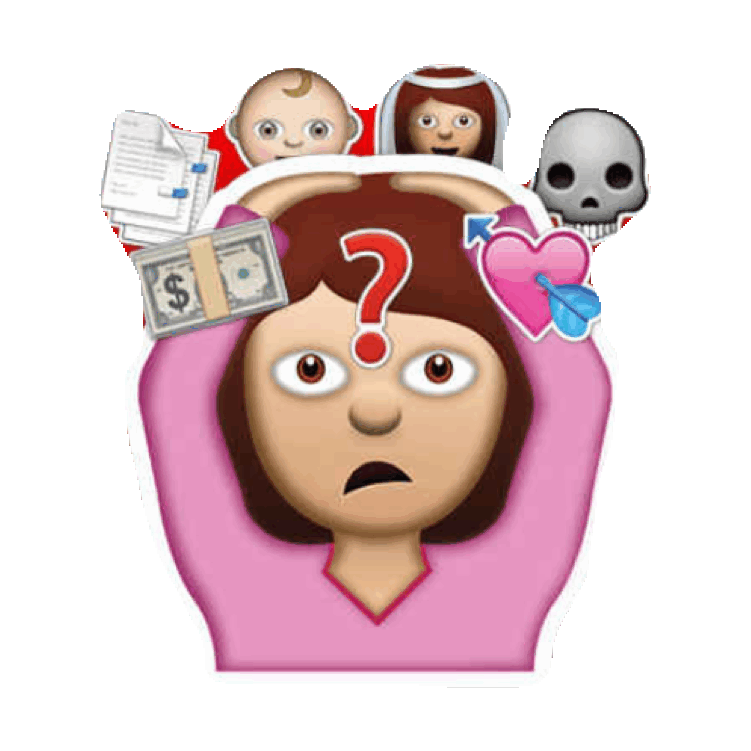 stress clipart stressed child