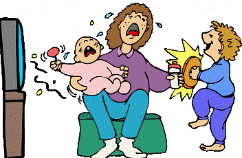 stress clipart stressed mother