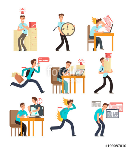 Work Stress Clip Art