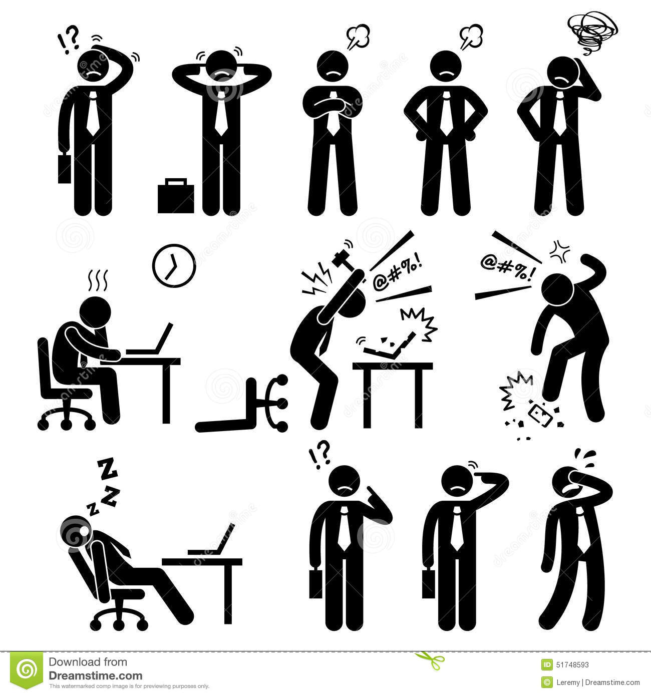 stress clipart stressful situation