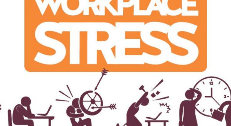 stress clipart work place