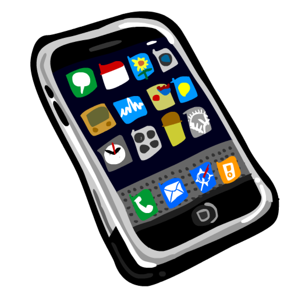 student clipart cell phone