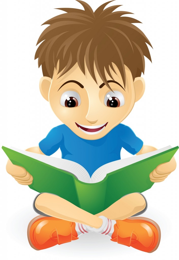 study clipart kid study