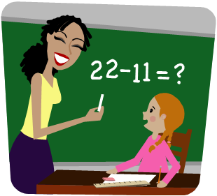 teach clipart teaching math