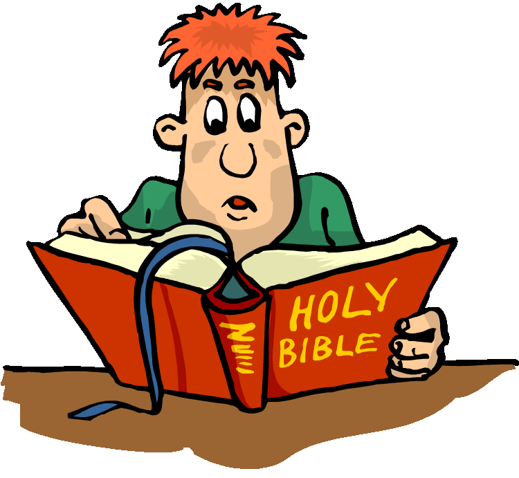 study clipart read bible