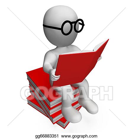 Study clipart studious. Drawings student reading books