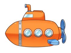 submarine clipart animated