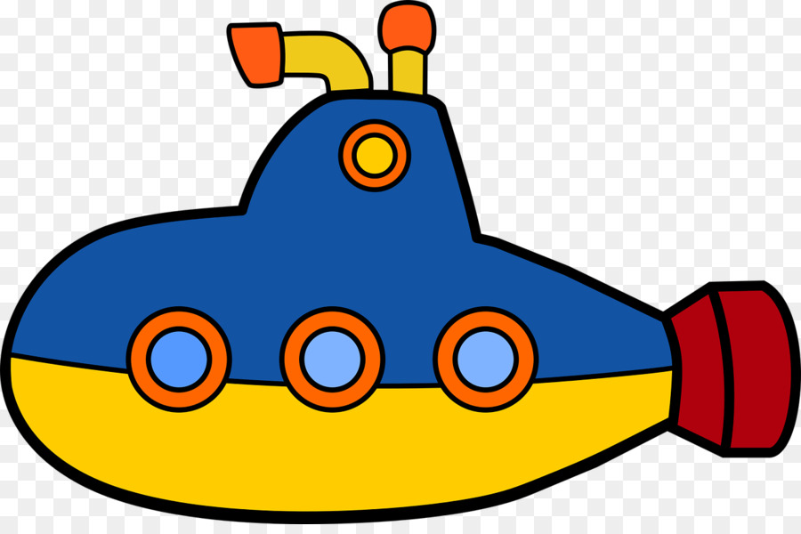 Yellow . Submarine clipart cartoon