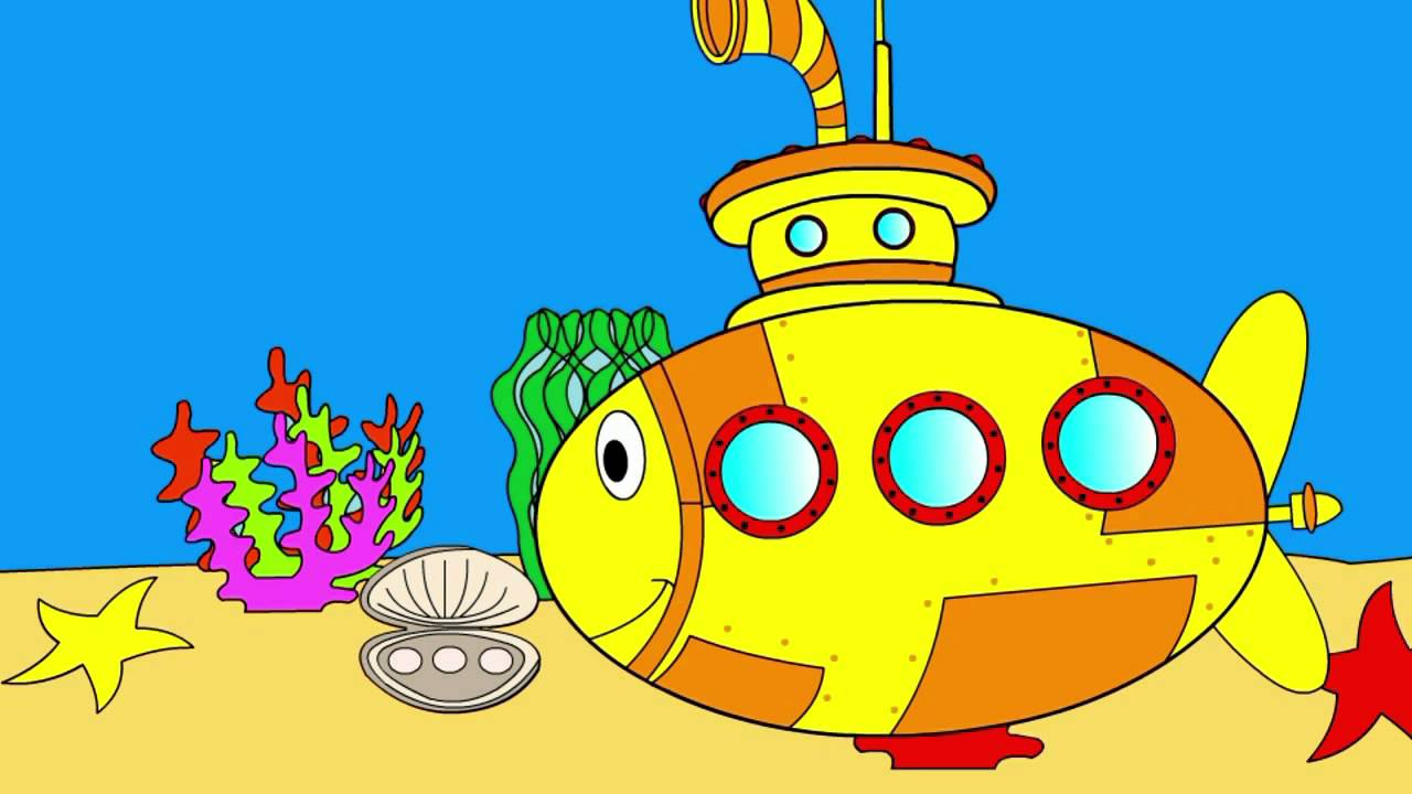 submarine clipart children's