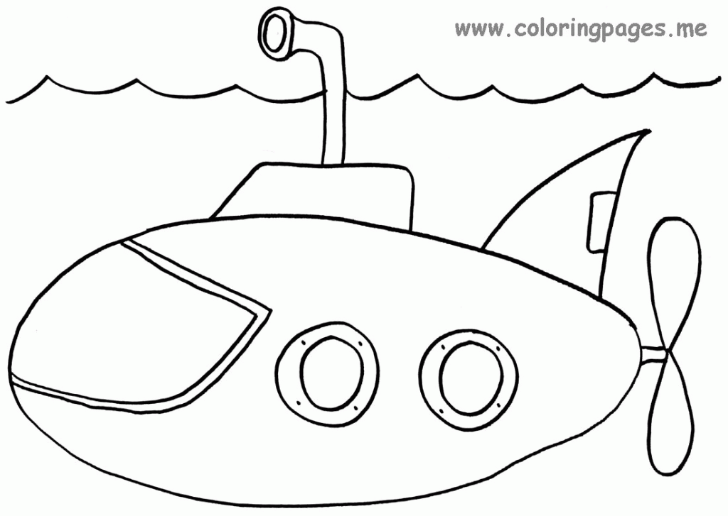 submarine clipart colour