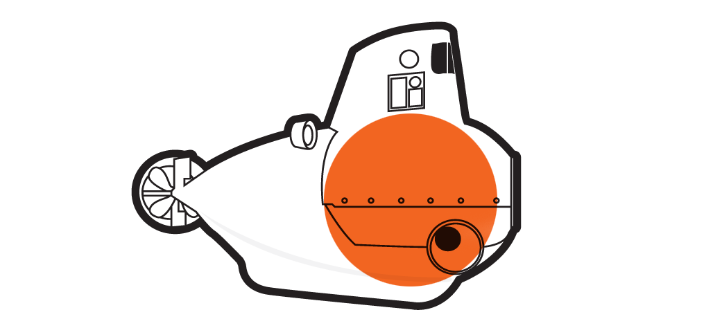 The new alvin. Submarine clipart orange