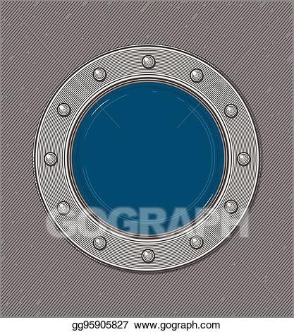 Vector art window or. Submarine clipart porthole