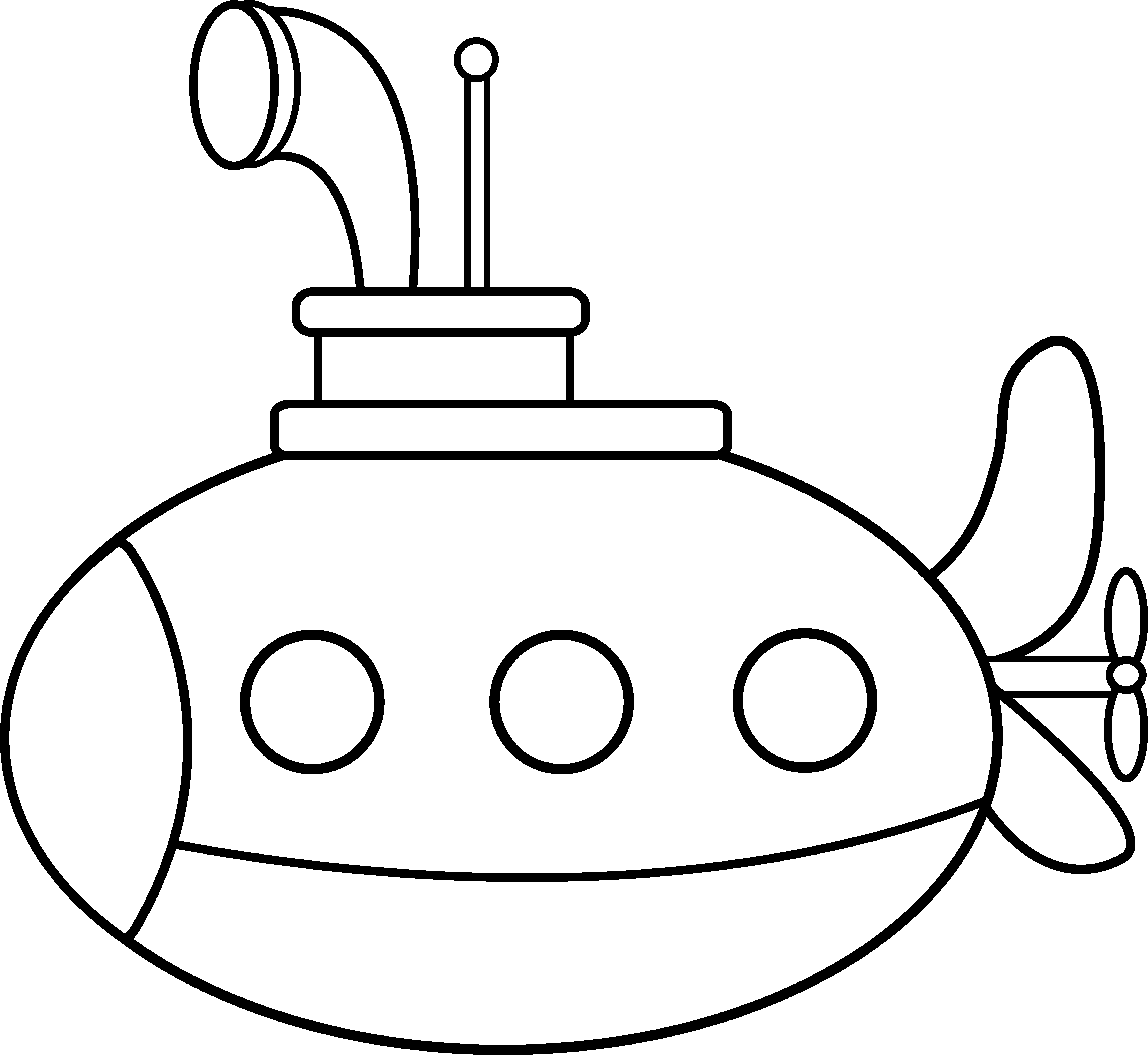 Submarine clipart printable. Best of black and