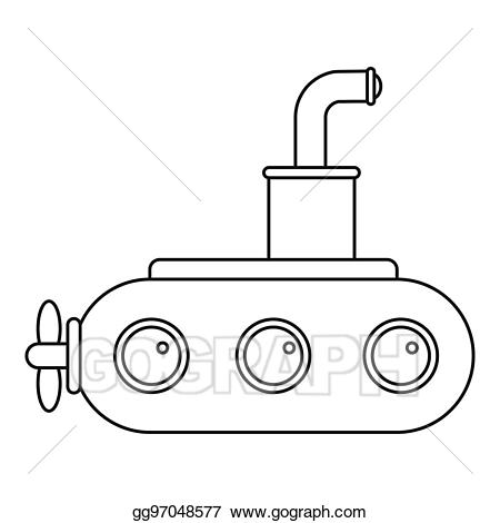submarine clipart submarine outline