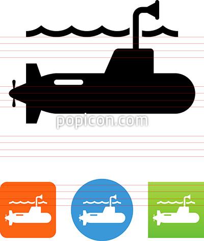 With up icon . Submarine clipart submarine periscope