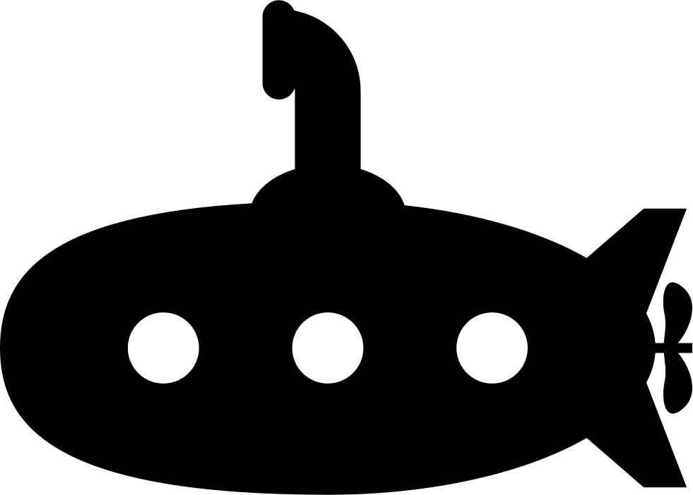 Svg png icon free. Submarine clipart surface