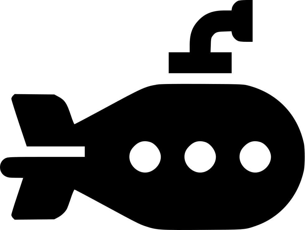 Submarine clipart surface. Svg png icon free