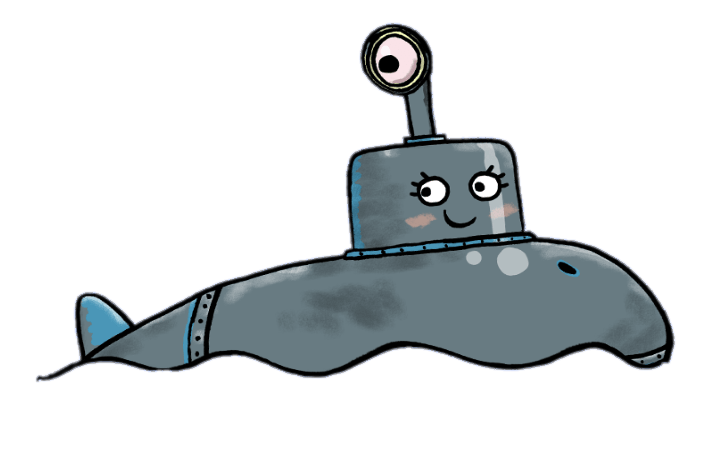 submarine clipart tiny