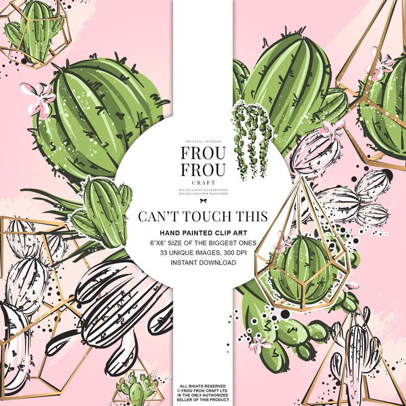 succulent clipart botanical