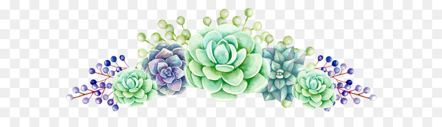 succulent clipart floral