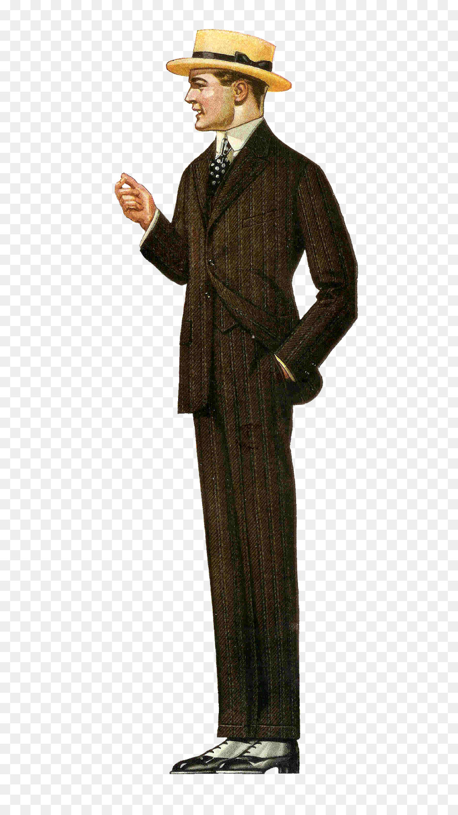 suit clipart fashionable man