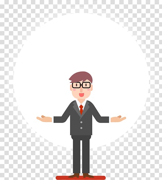 Wearing black jacket and. Suit clipart man character