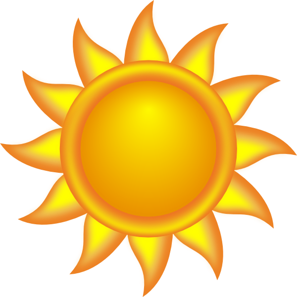 sunny clipart sign