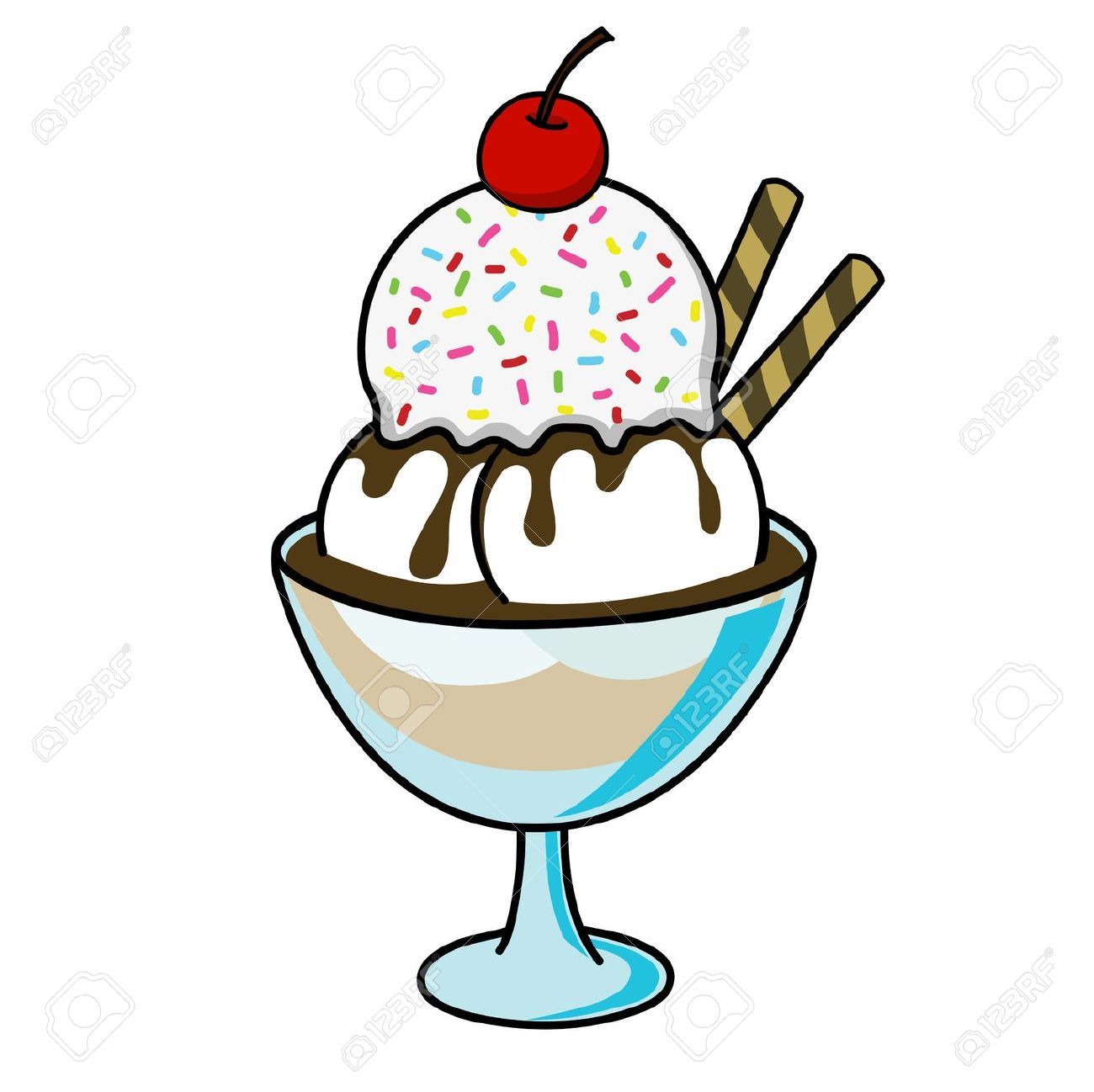 sundae clipart cartoon