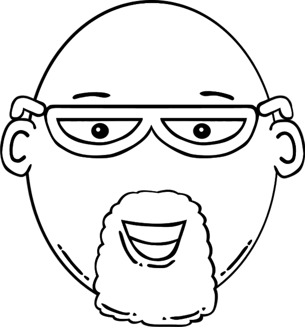 sunglasses clipart beard face