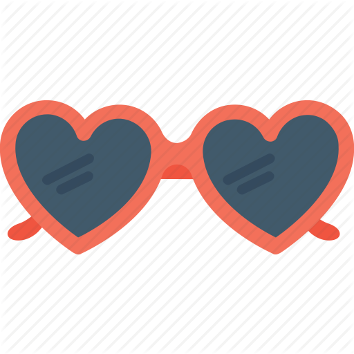 sunglasses clipart red heart